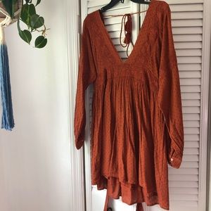 Free People Burnt Orange Dress
